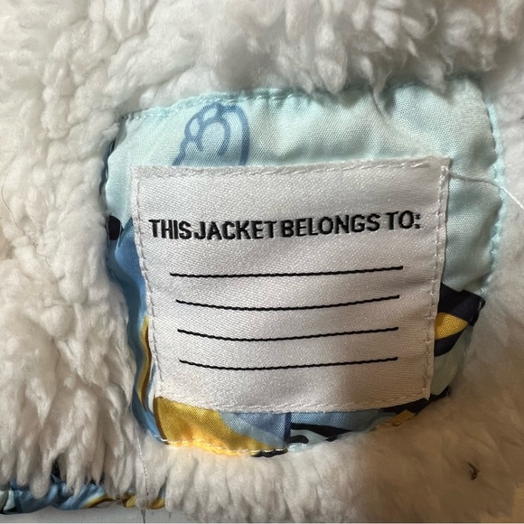 Bluey Cartoon Character Puffer Jacket size 2T - Picture 5 of 7